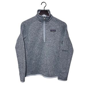 Patagonia Better Sweater Fleece 1/4 Zip Pullover Worn Wear Women S Blue Heather